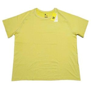 All in Motion Performance T Tee Shirt Men's Short Sleeve Seamless Yellow Size XL